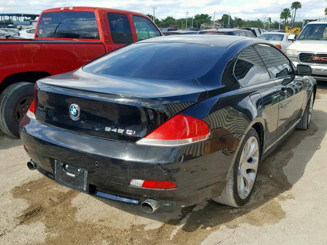 WBAEH73425B192360 - 2005 BMW 645 CI AUT BLACK photo 4