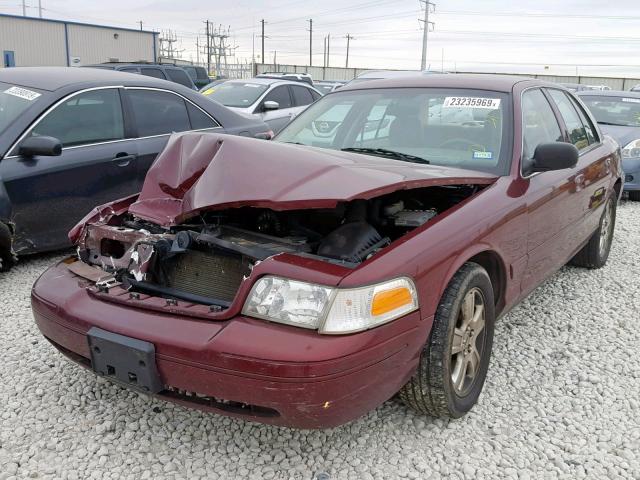 2FAFP74WX5X122103 - 2005 FORD CROWN VICT MAROON photo 2