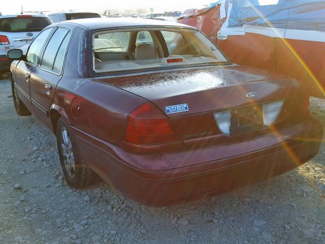 2FAFP74WX5X122103 - 2005 FORD CROWN VICT MAROON photo 3