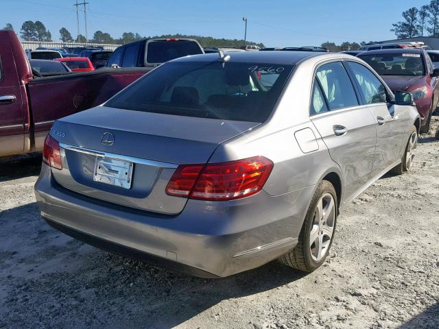 WDDHF5KBXEA809560 - 2014 MERCEDES-BENZ E 350 GRAY photo 4