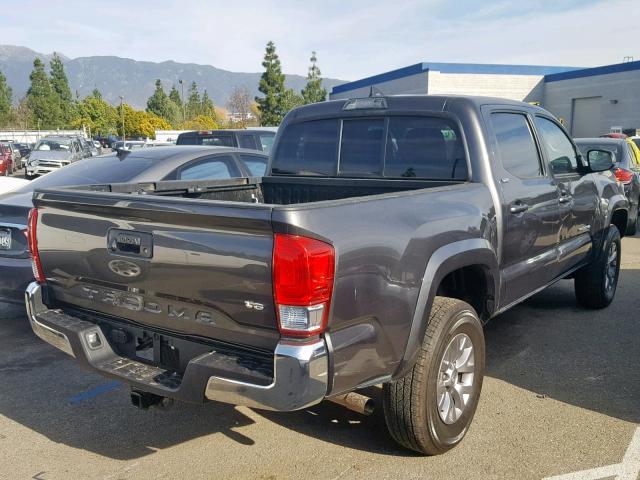 3TMAZ5CN7HM038302 - 2017 TOYOTA TACOMA DOU GRAY photo 4