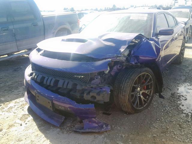 2C3CDXEJXGH197071 - 2016 DODGE CHARGER SR PURPLE photo 2