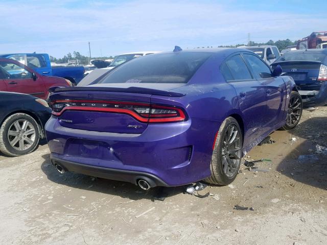 2C3CDXEJXGH197071 - 2016 DODGE CHARGER SR PURPLE photo 4