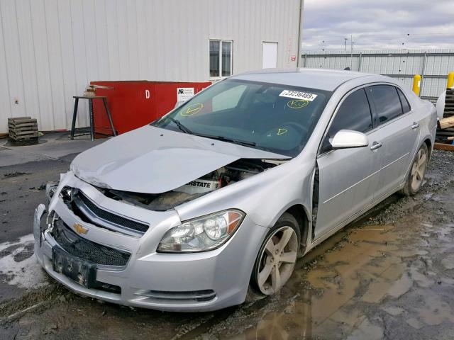 1G1ZC5E03CF392566 - 2012 CHEVROLET MALIBU 1LT SILVER photo 2