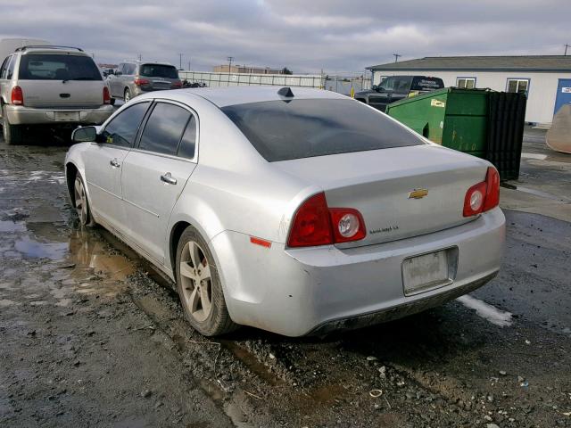1G1ZC5E03CF392566 - 2012 CHEVROLET MALIBU 1LT SILVER photo 3