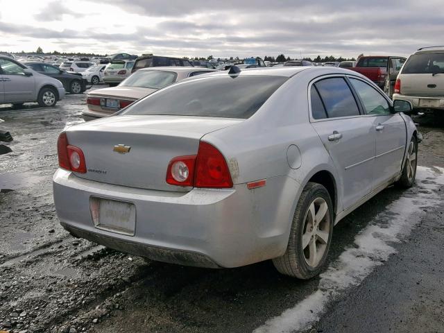 1G1ZC5E03CF392566 - 2012 CHEVROLET MALIBU 1LT SILVER photo 4
