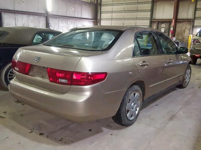 1HGCM56455A181625 - 2005 HONDA ACCORD LX GOLD photo 4