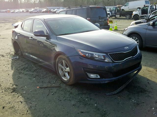 KNAGM4A70F5529706 - 2015 KIA OPTIMA LX BLUE photo 1