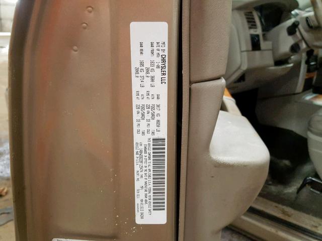1A8HW58228F125474 - 2008 CHRYSLER ASPEN LIMI GOLD photo 10