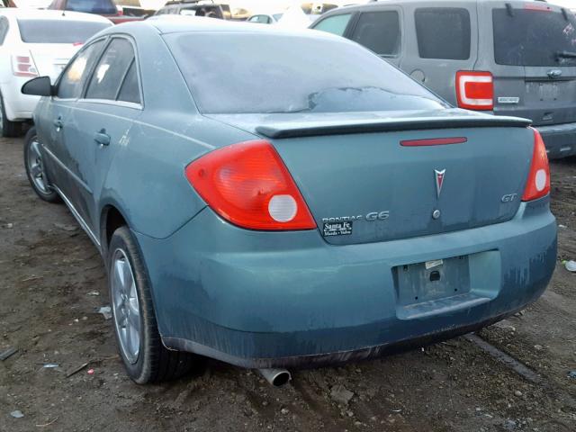 1G2ZH57N694125576 - 2009 PONTIAC G6 GT TEAL photo 3