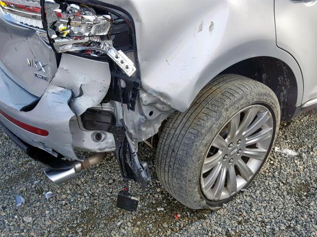 2LMDJ8JK8EBL01196 - 2014 LINCOLN MKX 银色 照片 9