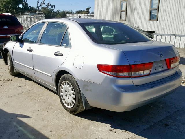 1HGCM56154A005484 - 2004 HONDA ACCORD DX SILVER photo 3