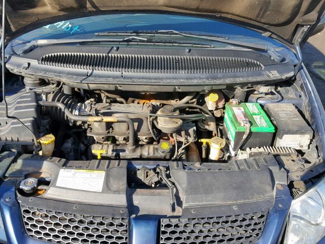 2B4GP44392R623449 - 2002 DODGE GRAND CARA BLUE photo 7