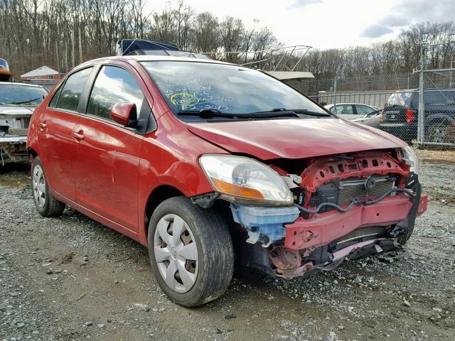 JTDBT923384026334 - 2008 TOYOTA YARIS RED photo 1