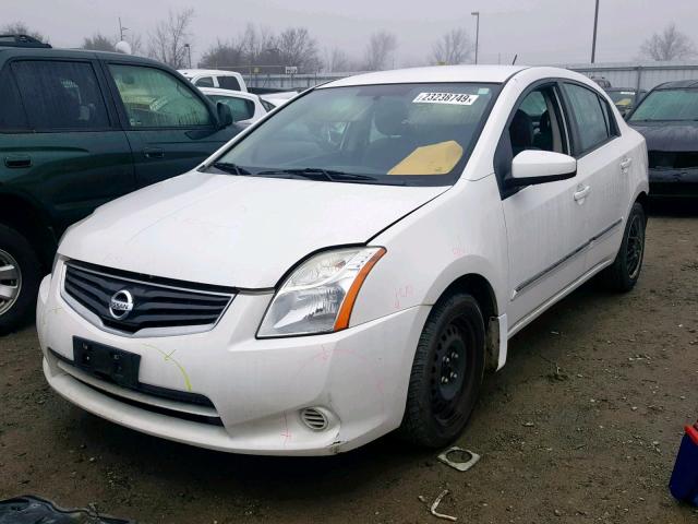 3N1AB6AP9AL647789 - 2010 NISSAN SENTRA 2.0 WHITE photo 2