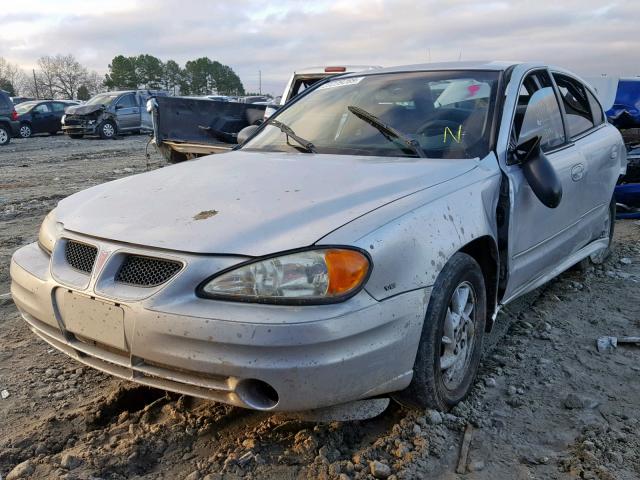 1G2NF52E43M535490 - 2003 PONTIAC GRAND AM S SILVER photo 2