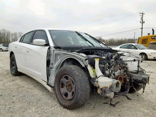 2C3CDXAT2DH546789 - 2013 DODGE CHARGER PO WHITE photo 1