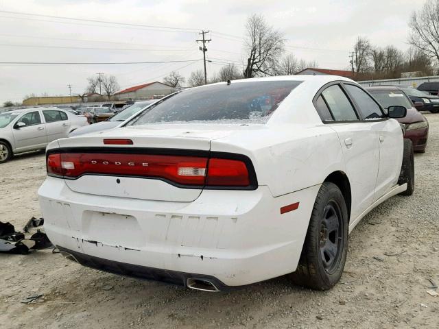 2C3CDXAT2DH546789 - 2013 DODGE CHARGER PO WHITE photo 4