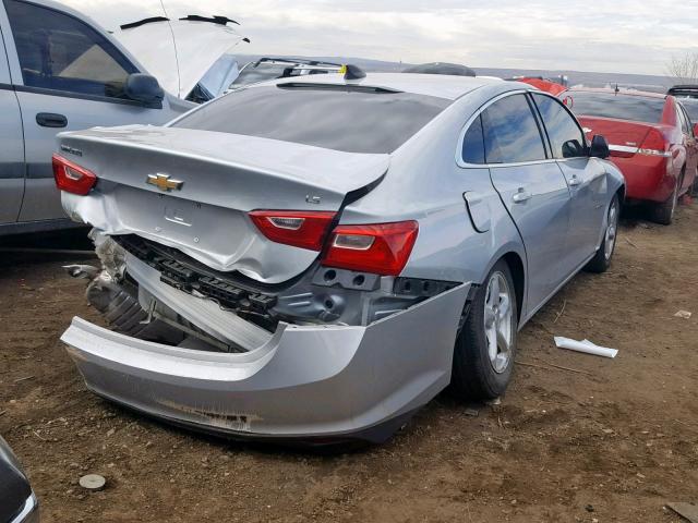 1G1ZB5ST3GF351359 - 2016 CHEVROLET MALIBU LS SILVER photo 4