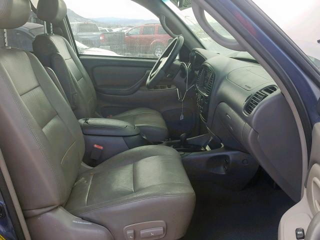 5TDBT44A92S105095 - 2002 TOYOTA SEQUOIA SR 蓝色 照片 5