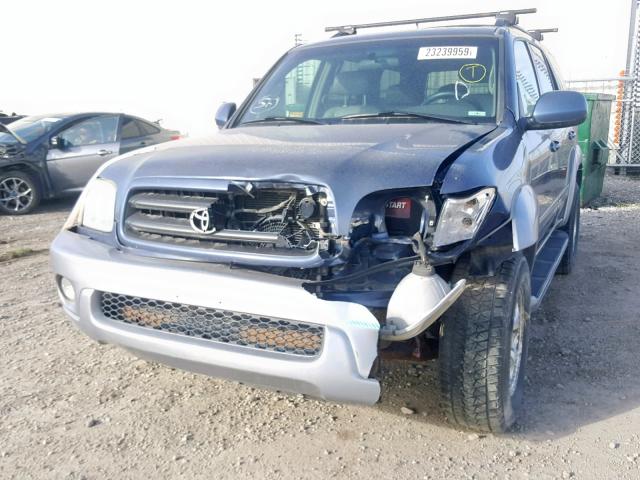 5TDBT44A92S105095 - 2002 TOYOTA SEQUOIA SR 蓝色 照片 9