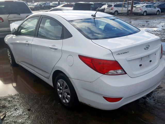 KMHCT4AE2HU309913 - 2017 HYUNDAI ACCENT SE WHITE photo 3