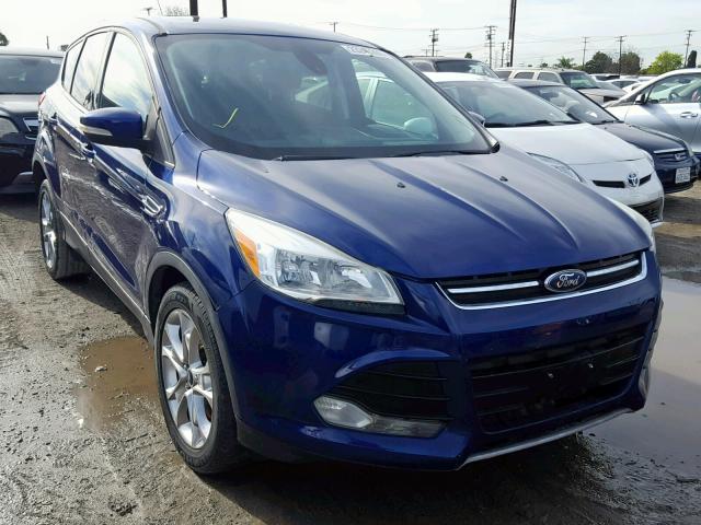 1FMCU0H90DUA79121 - 2013 FORD ESCAPE SEL BLUE photo 1