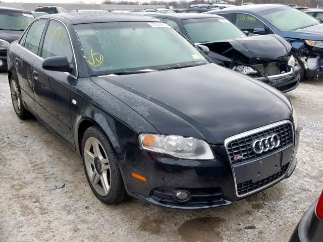 WAUDF78E68A096454 - 2008 AUDI A4 2.0T QU BLACK photo 1