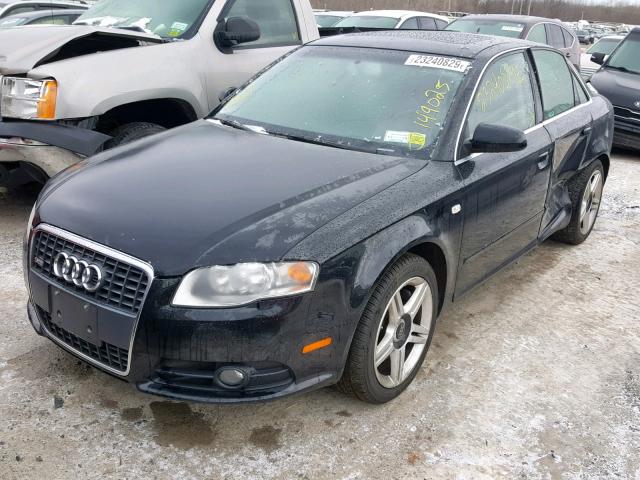 WAUDF78E68A096454 - 2008 AUDI A4 2.0T QU BLACK photo 2