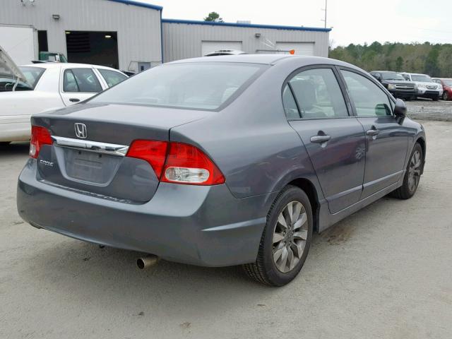 1HGFA168X9L015435 - 2009 HONDA CIVIC EX GRAY photo 4