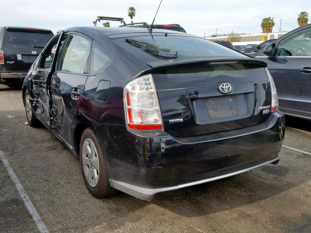 JTDKB20U177647879 - 2007 TOYOTA PRIUS BLACK photo 3