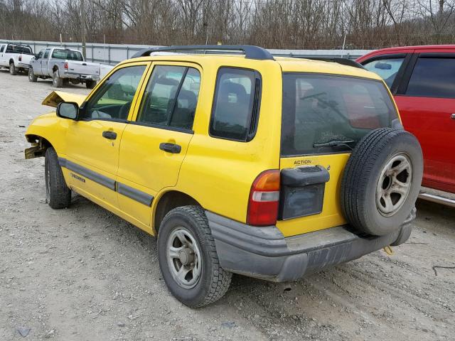 2CNBJ13C736949344 - 2003 CHEVROLET TRACKER YELLOW photo 3