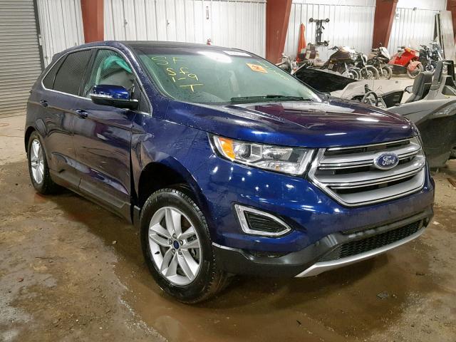 2FMPK4J92GBC58201 - 2016 FORD EDGE SEL BLUE photo 1