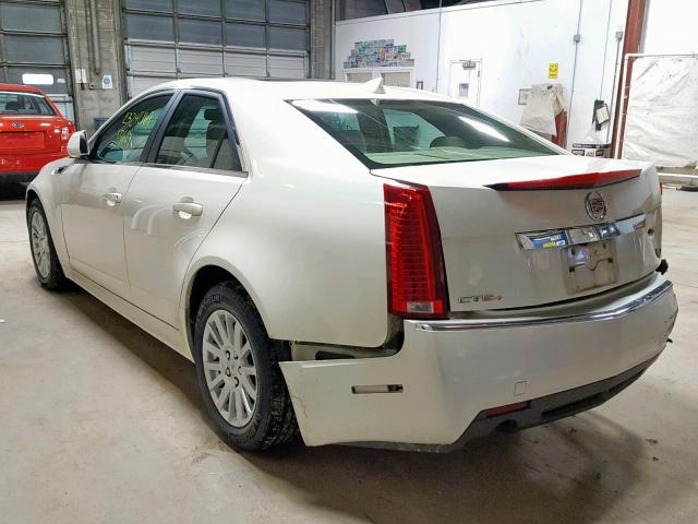 1G6DG5E5XD0173693 - 2013 CADILLAC CTS LUXURY WHITE photo 3