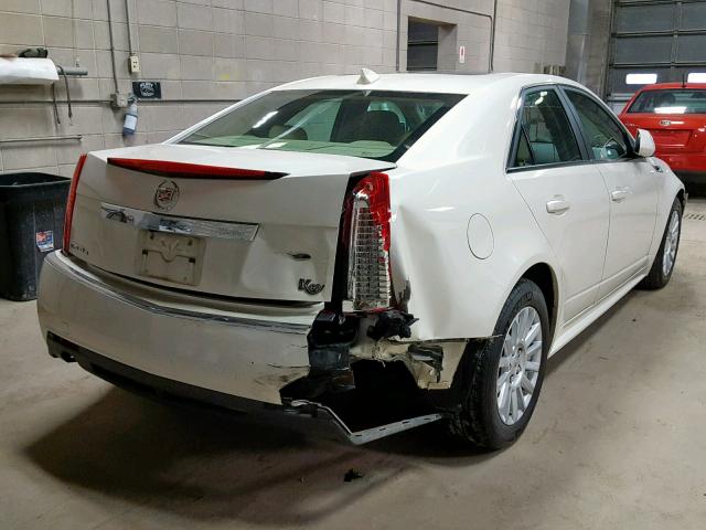 1G6DG5E5XD0173693 - 2013 CADILLAC CTS LUXURY WHITE photo 4