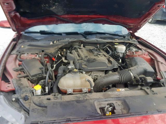 1FA6P8TH7G5227209 - 2016 FORD MUSTANG RED photo 7