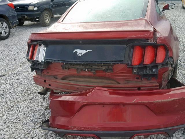 1FA6P8TH7G5227209 - 2016 FORD MUSTANG RED photo 9