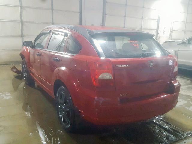 1B3HB48B58D657148 - 2008 DODGE CALIBER SX RED photo 3