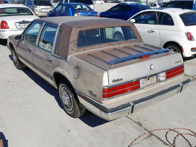 1G4CW54C4K1621019 - 1989 BUICK ELECTRA PA TAN photo 3