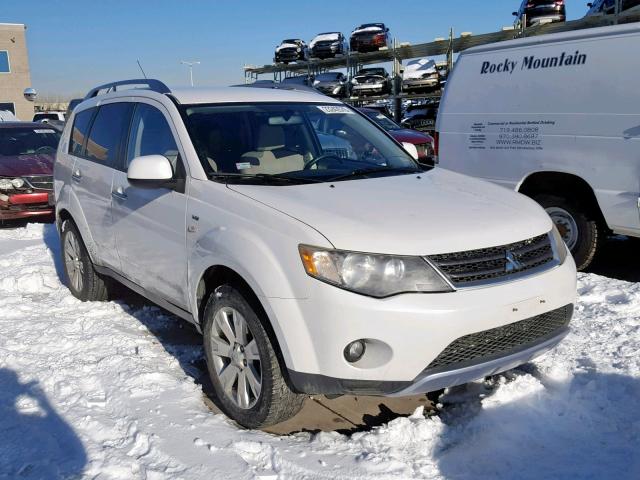 JA4MT41X78Z004267 - 2008 MITSUBISHI OUTLANDER WHITE photo 1