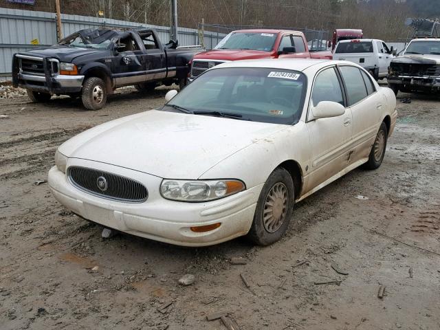 1G4HP54K824196851 - 2002 BUICK LESABRE CU WHITE photo 2