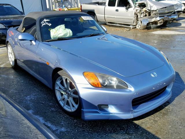 JHMAP114X2T004127 - 2002 HONDA S2000 BLUE photo 1