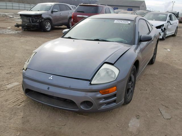 4A3AC44GX3E134495 - 2003 MITSUBISHI ECLIPSE GS GRAY photo 2