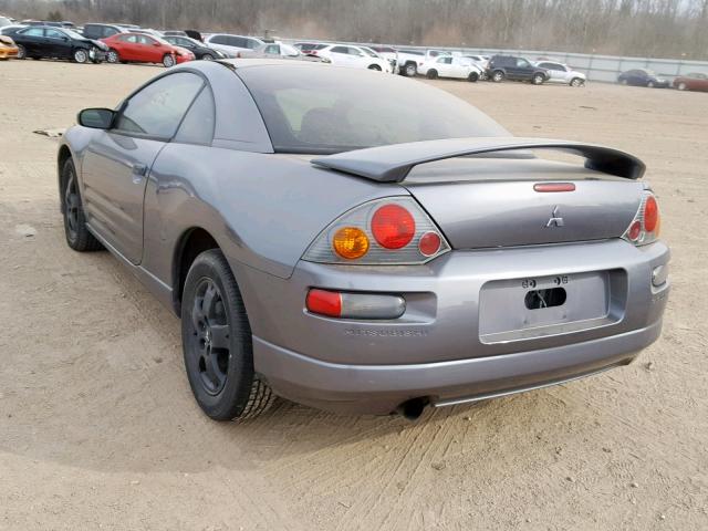 4A3AC44GX3E134495 - 2003 MITSUBISHI ECLIPSE GS GRAY photo 3