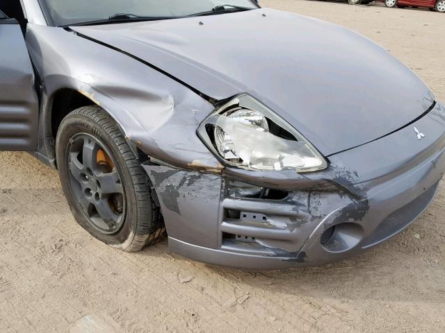 4A3AC44GX3E134495 - 2003 MITSUBISHI ECLIPSE GS GRAY photo 9