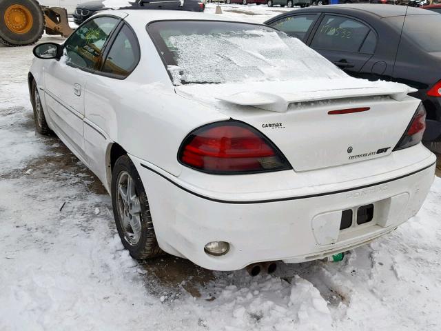 1G2NW12E23C326263 - 2003 PONTIAC GRAND AM G WHITE photo 3