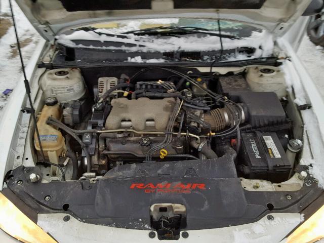 1G2NW12E23C326263 - 2003 PONTIAC GRAND AM G WHITE photo 7