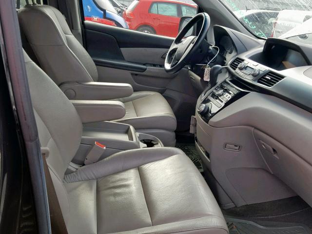 5FNRL5H66BB094667 - 2011 HONDA ODYSSEY EX BLACK photo 5