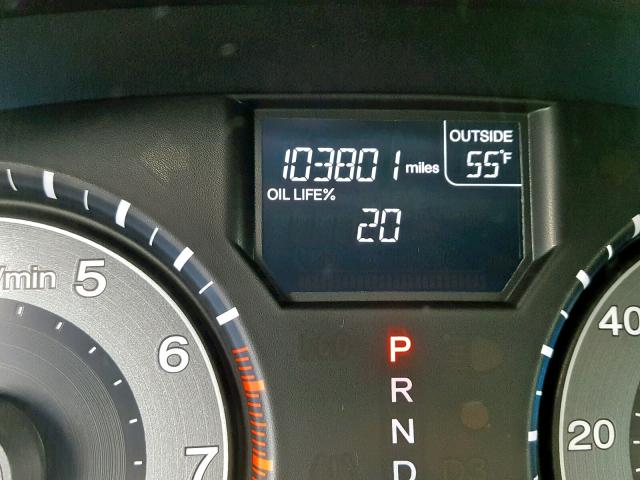 5FNRL5H66BB094667 - 2011 HONDA ODYSSEY EX BLACK photo 8