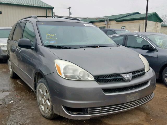 5TDZA23C04S206184 - 2004 TOYOTA SIENNA CE SILVER photo 1